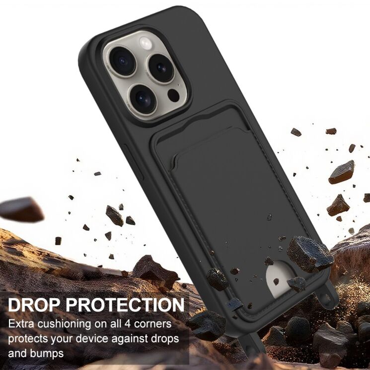 Захисний чохол Reframe Silicone Holder для Apple iPhone 13 Pro - Black: фото 5 з 7