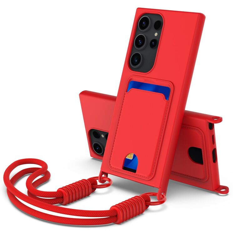 Захисний чохол Reframe Silicone Holder для Samsung Galaxy S23 Ultra (S918) - Red: фото 1 з 7
