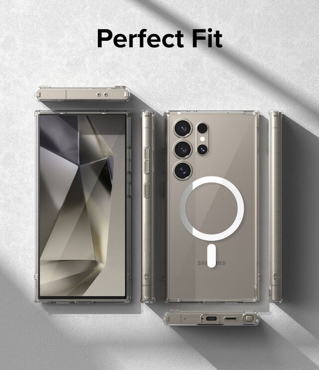Захисний чохол Ringke Fusion Magnetic для Samsung Galaxy S24 Ultra (S928) 8809961783586 - Clear: фото 11 з 17