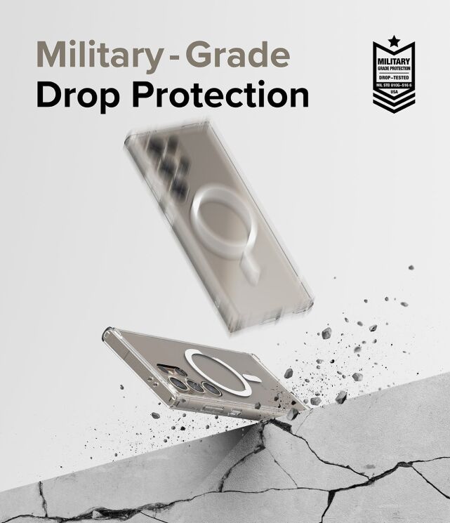 Захисний чохол Ringke Fusion Magnetic для Samsung Galaxy S24 Ultra (S928) 8809961783586 - Clear: фото 9 з 17