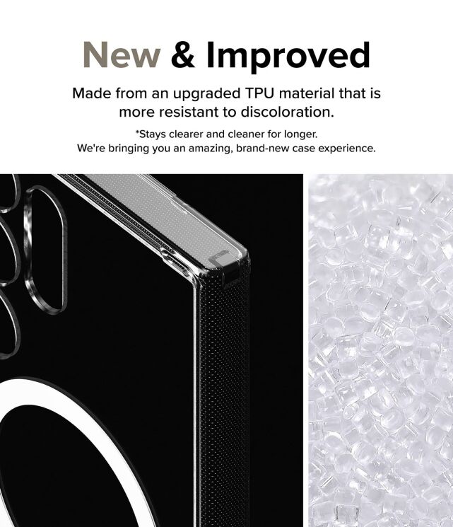 Захисний чохол Ringke Fusion Magnetic для Samsung Galaxy S24 Ultra (S928) 8809961783586 - Clear: фото 7 з 17