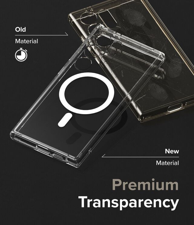 Захисний чохол Ringke Fusion Magnetic для Samsung Galaxy S24 Ultra (S928) 8809961783586 - Clear: фото 8 з 17