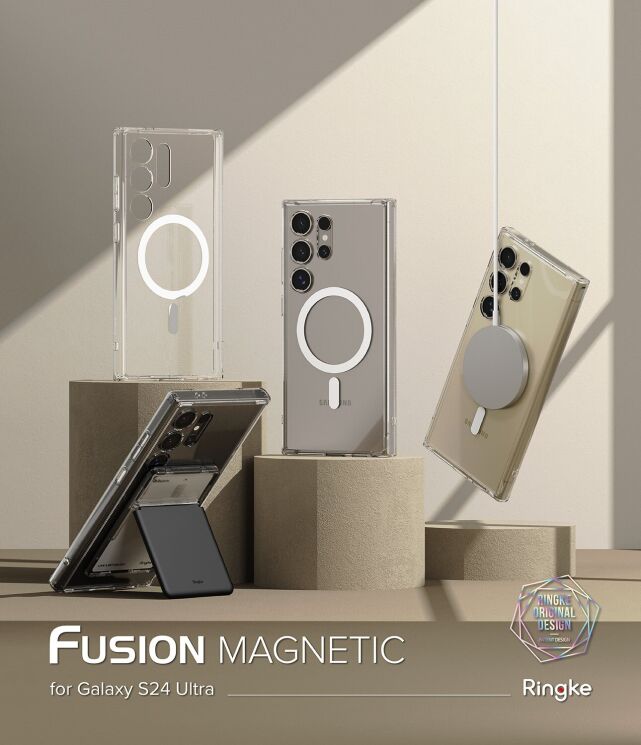 Захисний чохол Ringke Fusion Magnetic для Samsung Galaxy S24 Ultra (S928) 8809961783586 - Clear: фото 2 з 17