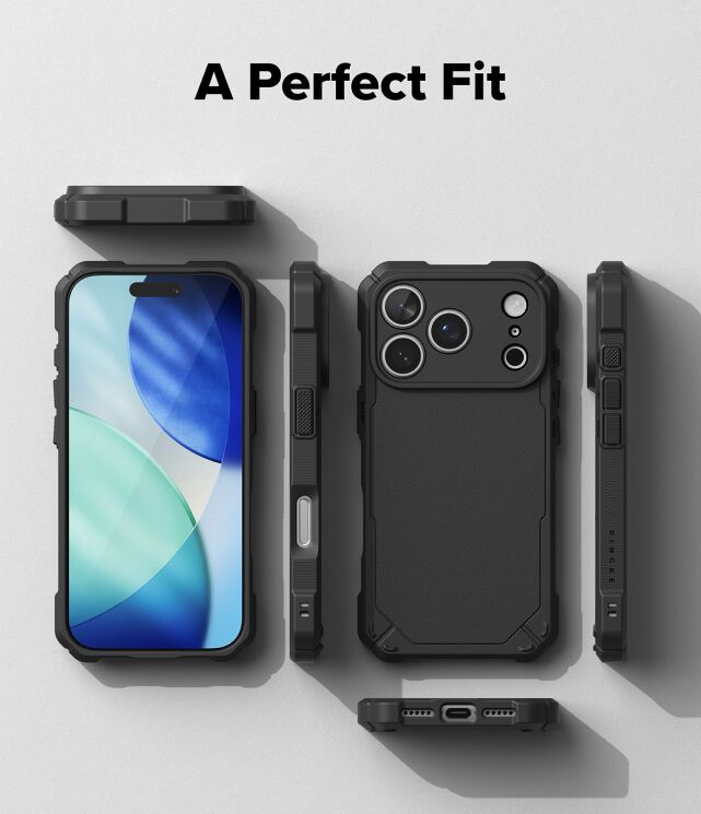 Захисний чохол Ringke Rugged Gear для iPhone 17 Pro Max (8800328810532) - Black: фото 8 з 12