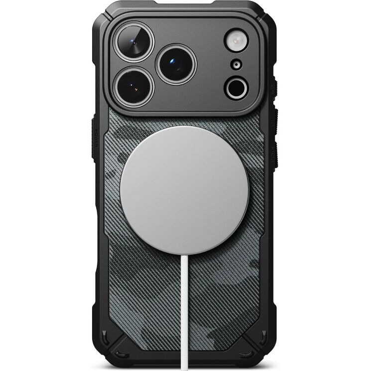 Защитный чехол Ringke Rugged Gear Magnetic для iPhone 18 Pro (8800380463356) - Camo Black (423775CB) Защитный чехол Ringke Rugged Gear Magnetic для iPhone 18 Pro (8800380463356) - Camo Black: фото 1 из 16