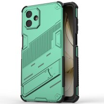 Захисний чохол з підставкою Deexe Bibercas для Samsung Galaxy A07 (A075) - Green: фото 1 з 7