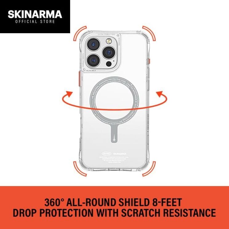 Защитный чехол SKINARMA SAIDO Mag-Charge для Apple iPhone 16 Pro Max - Black: фото 5 из 10