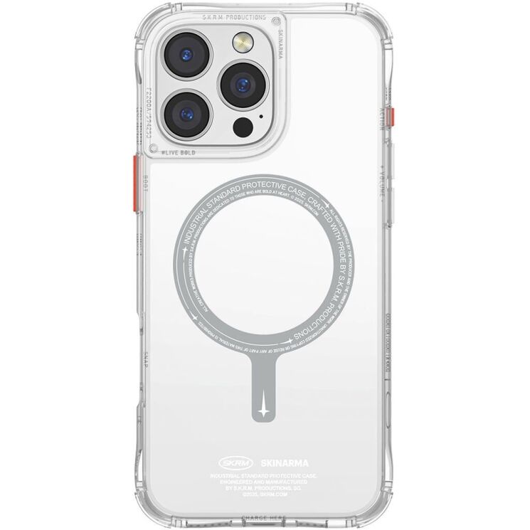 Защитный чехол SKINARMA SAIDO Mag-Charge для Apple iPhone 16 Pro Max - Clear: фото 1 из 10