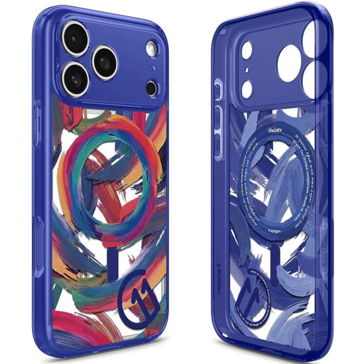 Захисний чохол Spigen c11 Series Palette Edition (Mag Fit) для iPhone 17 Pro - Blue: фото 4 з 13