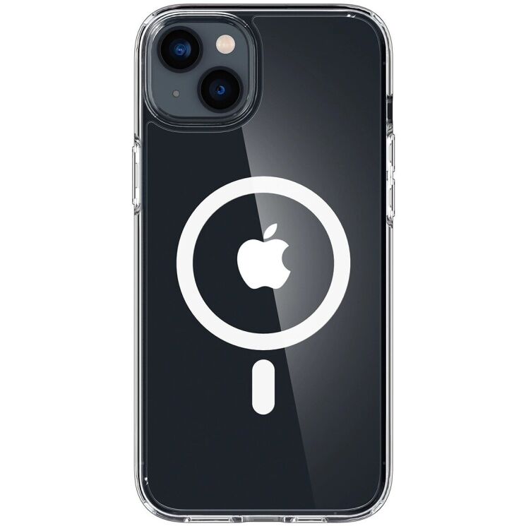 Защитный чехол Spigen (SGP) Crystal Hybrid (MagFit) для Apple iPhone 14 (ACS04682) - Clear: фото 2 из 12