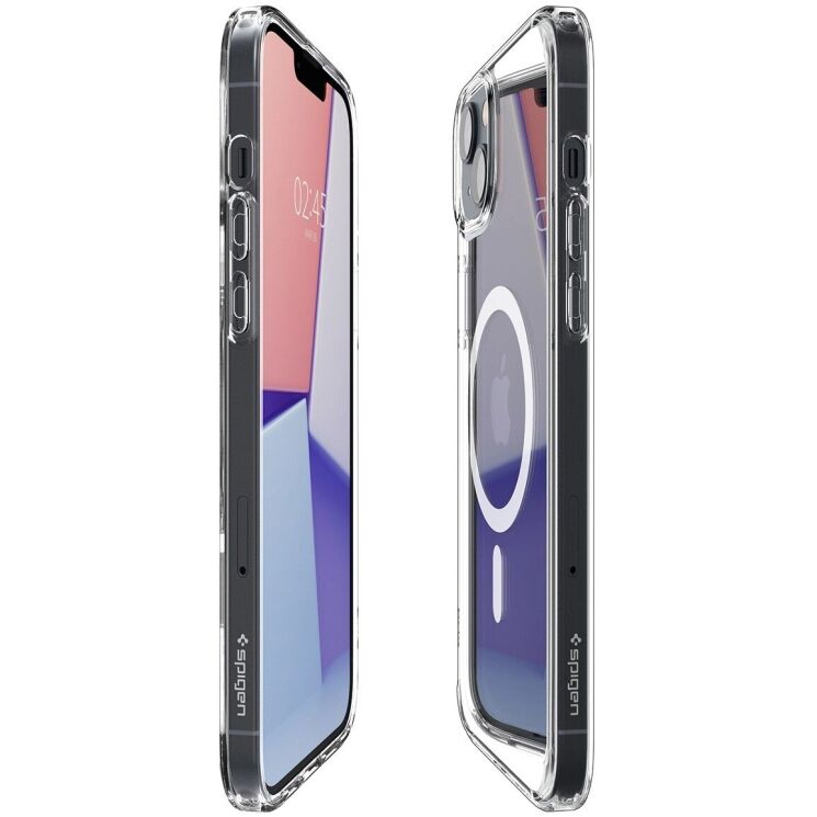 Защитный чехол Spigen (SGP) Crystal Hybrid (MagFit) для Apple iPhone 14 (ACS04682) - Clear: фото 7 из 12