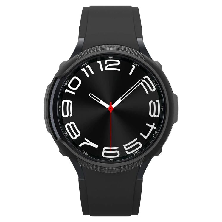Защитный чехол Spigen (SGP) Liquid Air Case для Samsung Galaxy Watch 6 Classic (43mm) - Matte Black: фото 7 из 18
