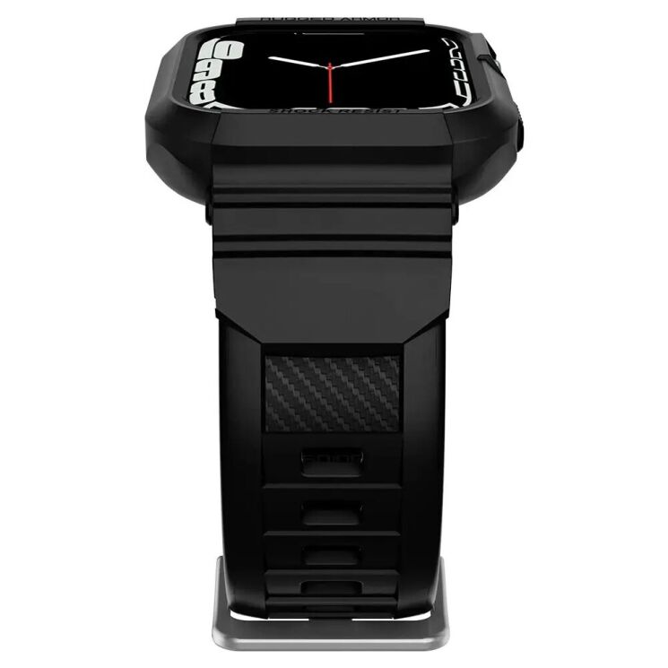 Защитный чехол Spigen (SGP) Rugged Armor Pro (FW) для Apple Watch 44 / 45 mm - Black: фото 5 из 16