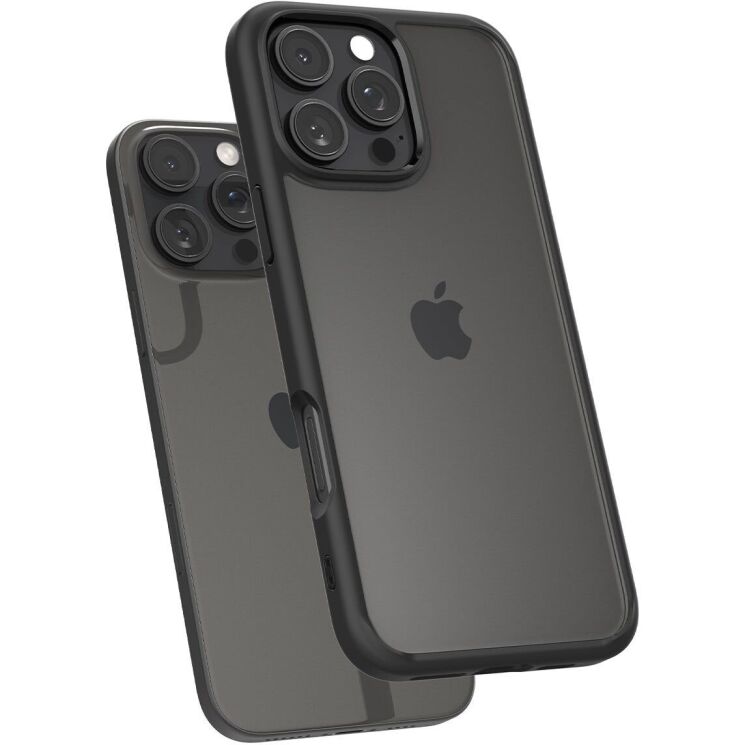 Защитный чехол Spigen (SGP) Ultra Hybrid для Apple iPhone 16 Pro - Matte Black: фото 3 из 13