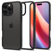 Защитный чехол Spigen (SGP) Ultra Hybrid для Apple iPhone 16 Pro - Matte Black: фото 1 из 13