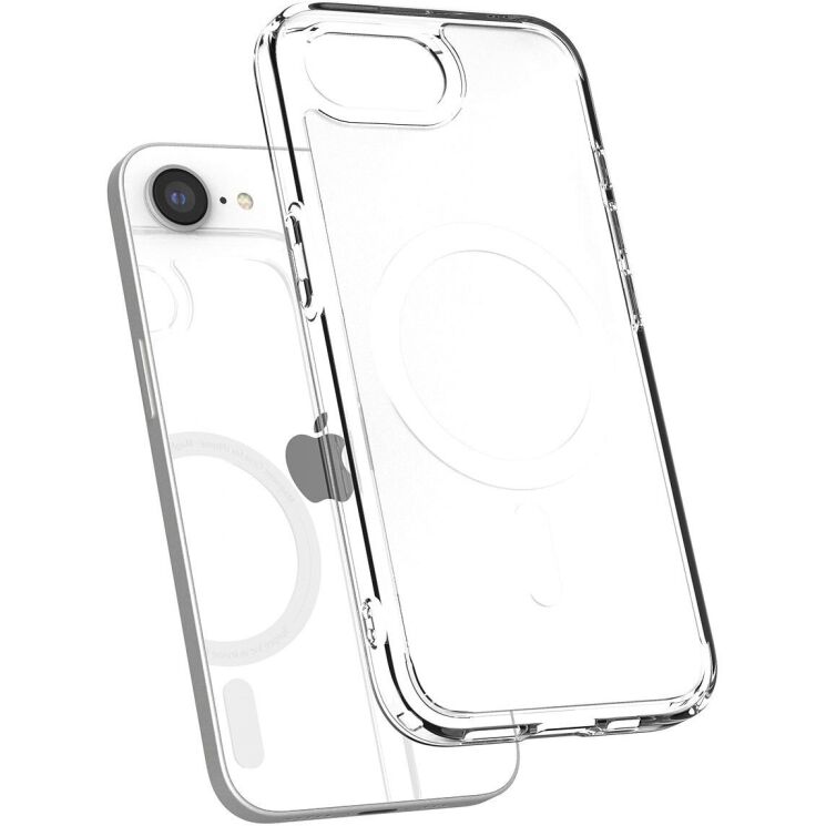 Защитный чехол Spigen (SGP) Ultra Hybrid (MagFit) для Apple iPhone 16e (ACS09145) - Frost White: фото 3 из 15