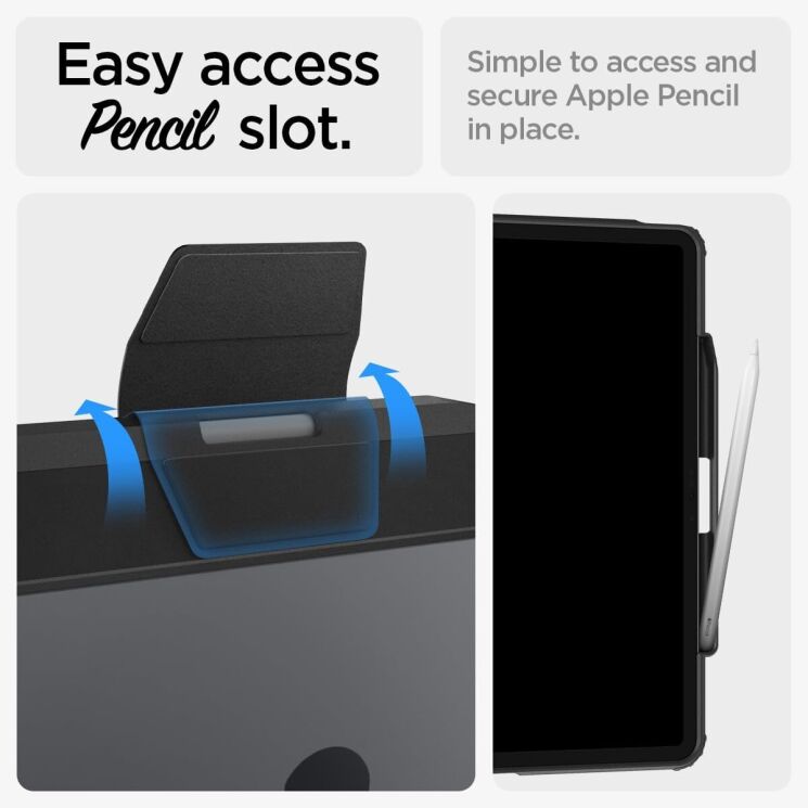 Захисний чохол Spigen (SGP) Ultra Hybrid Pro для Apple iPad Air 13 M3/M2 (2025/2024) - Black: фото 16 з 18