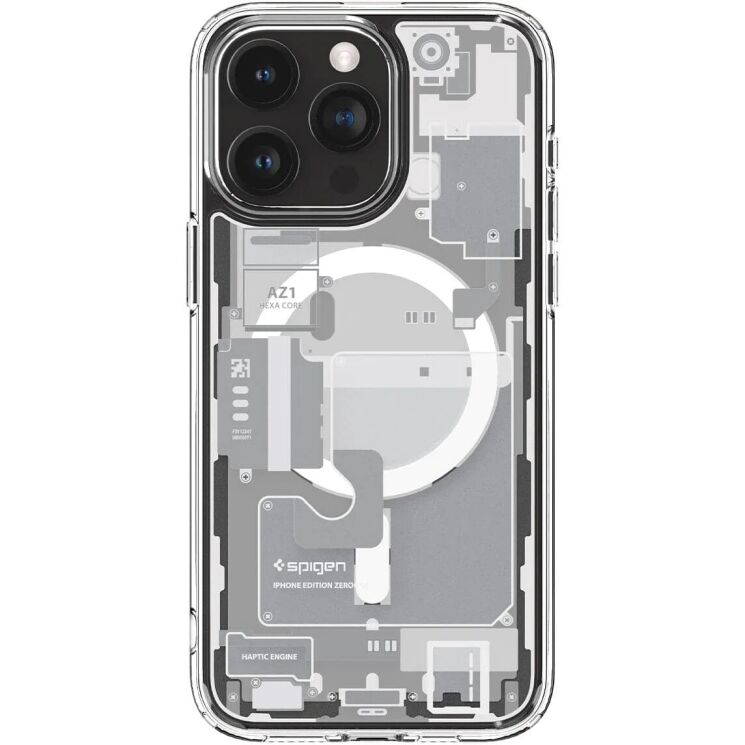Защитный чехол Spigen (SGP) Ultra Hybrid Zero One (MagFit) для Apple iPhone 15 Pro - One White: фото 5 из 17