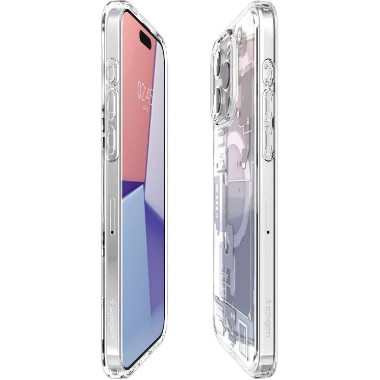 Защитный чехол Spigen (SGP) Ultra Hybrid Zero One (MagFit) для Apple iPhone 15 Pro - One White: фото 8 из 17