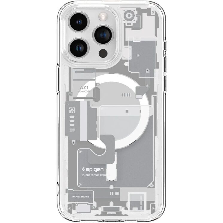 Защитный чехол Spigen (SGP) Ultra Hybrid Zero One (MagFit) для Apple iPhone 15 Pro - One White: фото 6 из 17