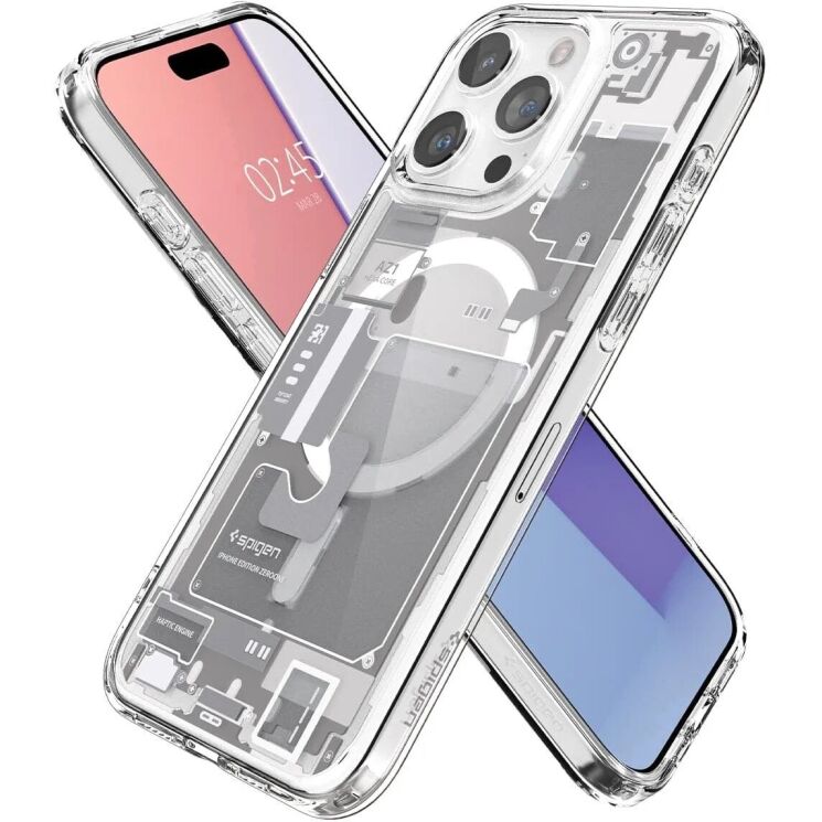 Защитный чехол Spigen (SGP) Ultra Hybrid Zero One (MagFit) для Apple iPhone 15 Pro - One White: фото 3 из 17
