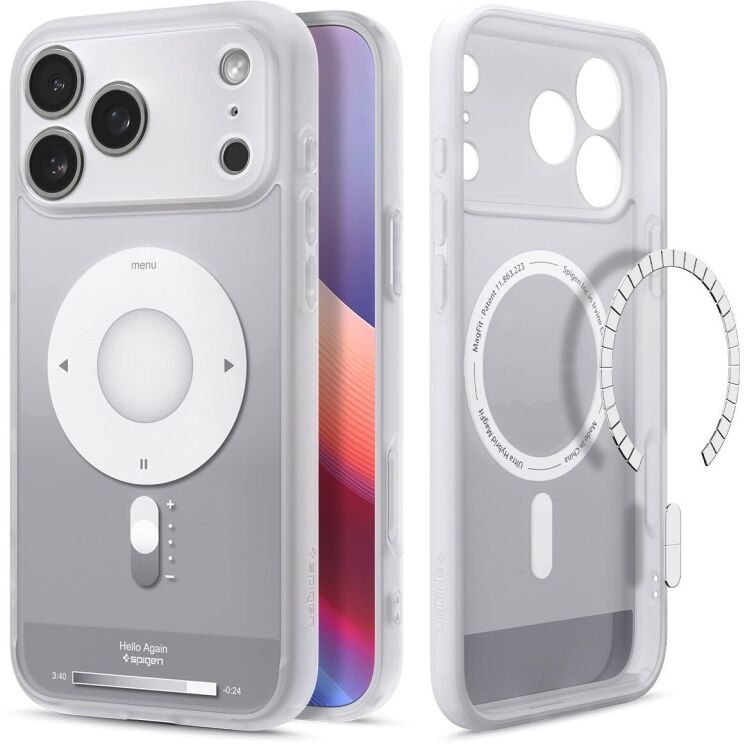 Защитный чехол Spigen Ultra Hybrid (MagFit) Сlassic для iPhone 17 Pro Max (ACS10291) - Silver: фото 1 из 16