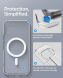 Защитный чехол Spigen Ultra Hybrid MagSafe Compatible для Google Pixel 11 (ACS11441) - Clear / White (425049CW). Фото 10 из 12