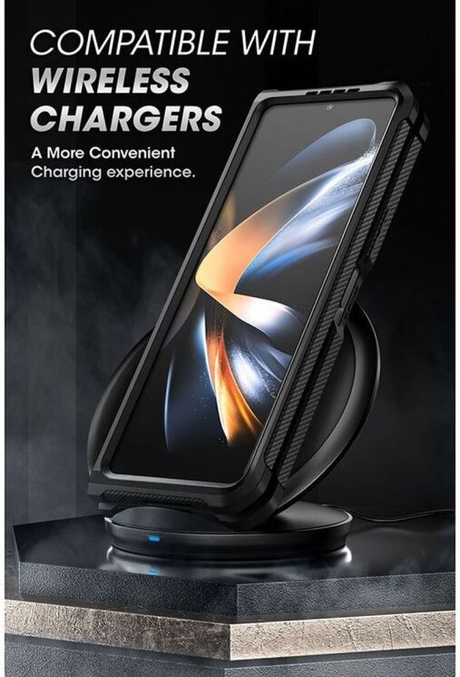 Захисний чохол Supcase Unicorn Beetle Kickstand Case with Screen Protector для Samsung Galaxy Fold 5 - Black: фото 9 з 11