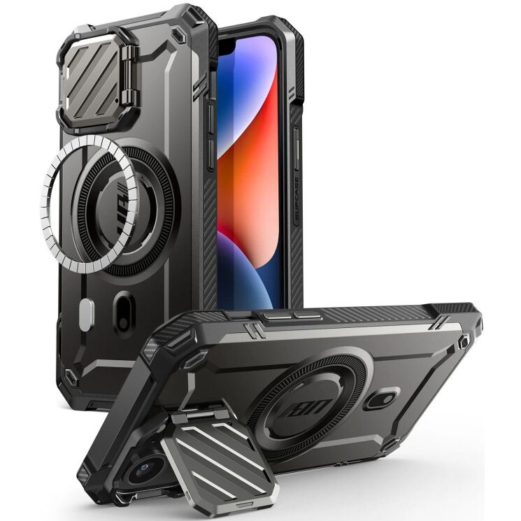 Захисний чохол Supcase Unicorn Beetle MAG XT MagSafe для Apple iPhone 16e (843439157057) - Black: фото 1 з 10