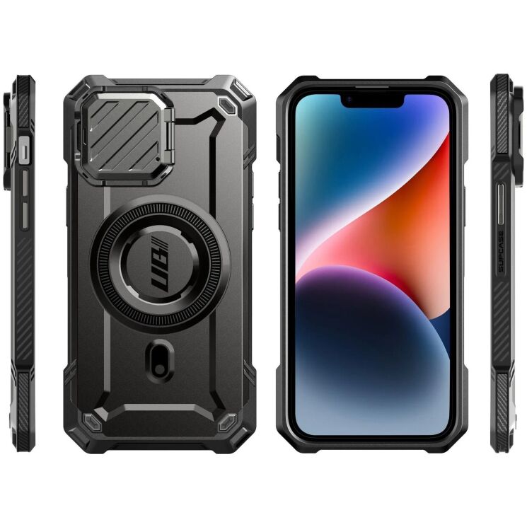 Захисний чохол Supcase Unicorn Beetle MAG XT MagSafe для Apple iPhone 16e (843439157057) - Black: фото 4 з 10