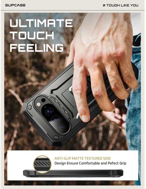 Защитный чехол Supcase Unicorn Beetle Pro для Google Pixel 10 Pro XL (843439158573) - Black: фото 10 из 11