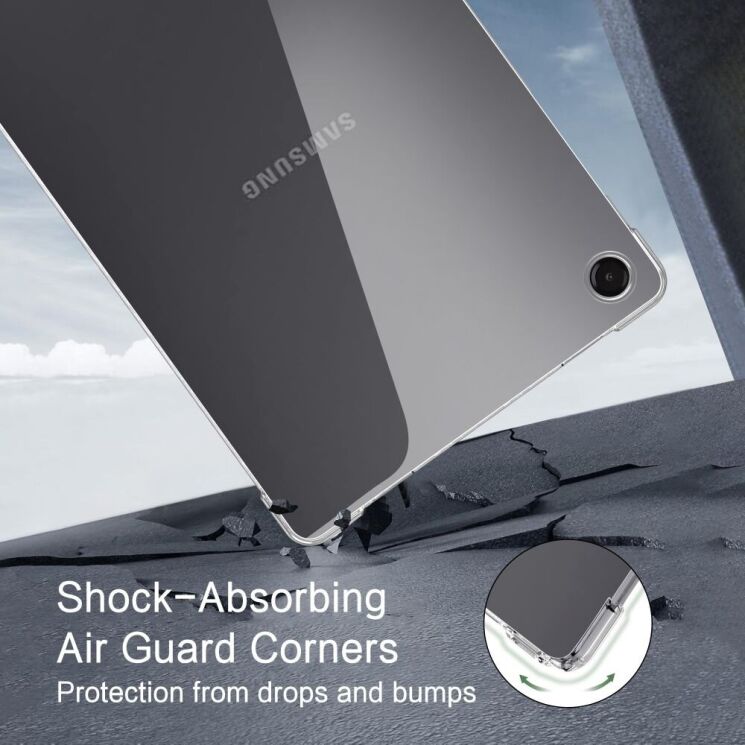 Защитный чехол Tech-Protect FlexAir (FT) для Samsung Galaxy Tab A9 (X110/115) / Tab A11 (Х130/135) - Clear: фото 3 из 10