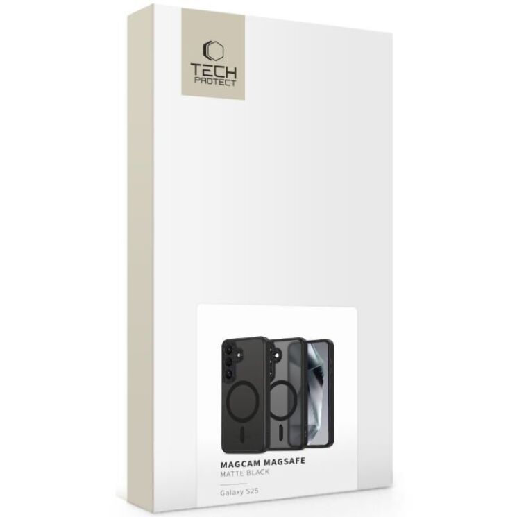 Защитный чехол Tech-Protect MagCam MagSafe для Samsung Galaxy S25 (S931) - Matte Black (375339B) Защитный чехол Tech-Protect MagCam MagSafe для Samsung Galaxy S25 (S931) - Matte Black: фото 3 из 6