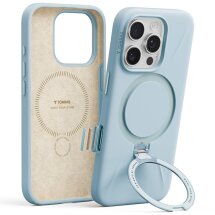 Защитный чехол TORRAS Ostand Q3 Silicone (with MagSafe) для iPhone 16 Pro Max - Baby Blue: фото 1 из 6