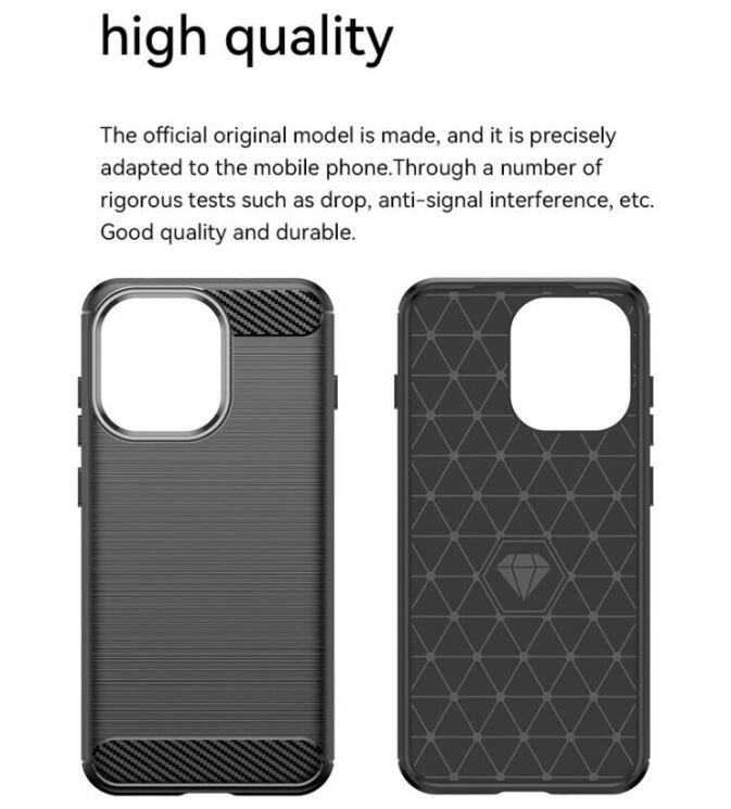 Защитный чехол UniCase Carbon для OnePlus 13T - Red: фото 11 из 12