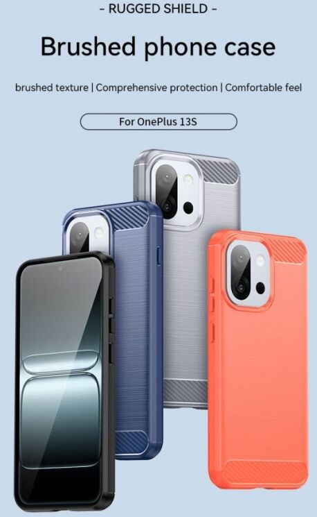 Защитный чехол UniCase Carbon для OnePlus 13T - Red: фото 9 из 12