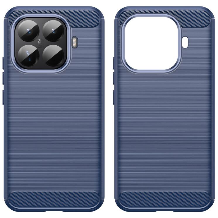 Захисний чохол UniCase Carbon для Xiaomi 15T Pro - Blue: фото 2 з 8