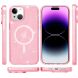 Защитный чехол UniCase Glitter Series MagSafe для Apple iPhone 15 - Pink (329547P). Фото 6 из 6