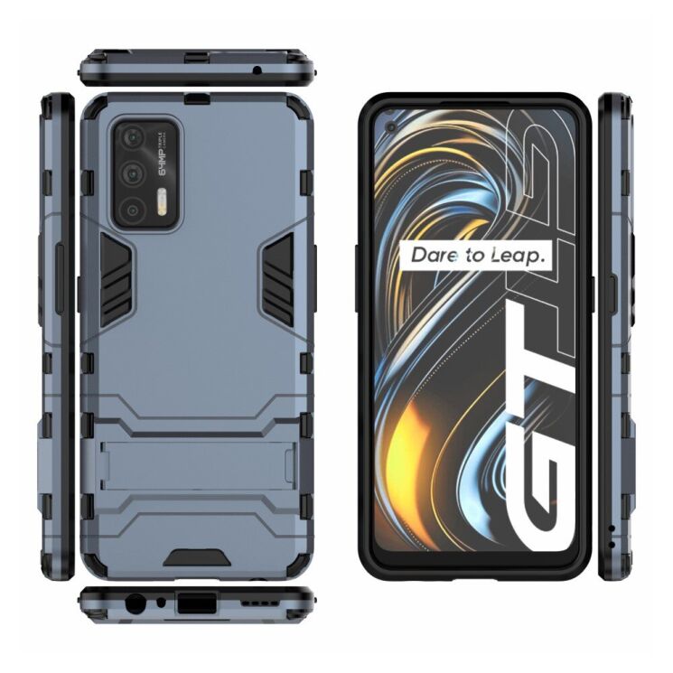 Защитный чехол UniCase Hybrid для Realme GT - Blue: фото 3 из 8