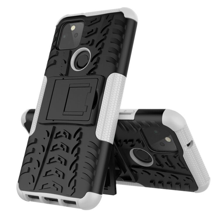 Протиударний чохол UniCase Hybrid X для Google Pixel 5 - Black / White: фото 2 з 18