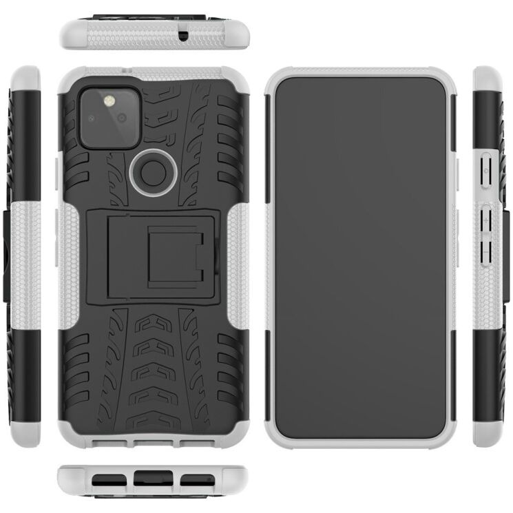 Протиударний чохол UniCase Hybrid X для Google Pixel 5 - Black / White: фото 3 з 18