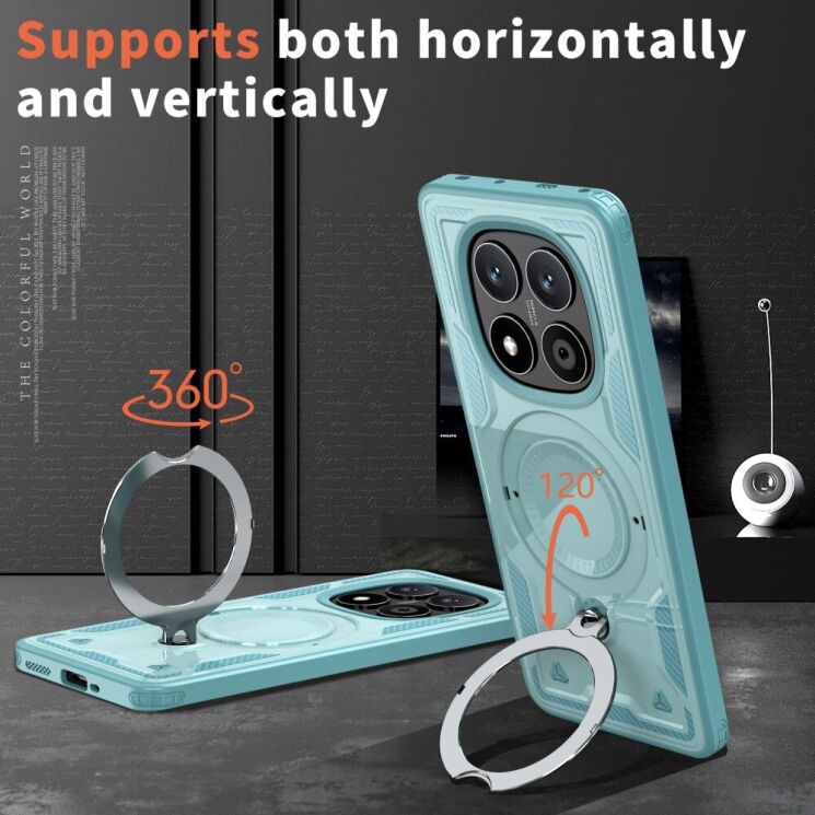 Защитный чехол UniCase Lander Armor для Xiaomi Redmi Note 14 Pro 5G / Poco X7 - Baby Blue: фото 2 из 6
