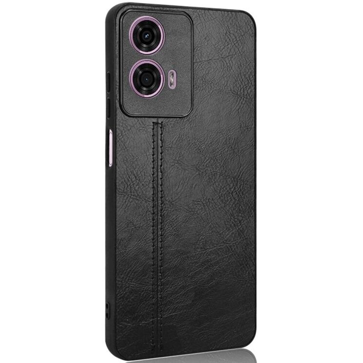 Захисний чохол UniCase Leather Series для Motorola Moto E14 / G04s - Black: фото 2 з 6