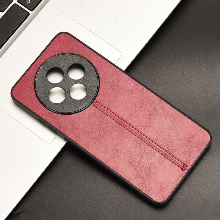 Защитный чехол UniCase Leather Series для OPPO Reno 12 F/FS - Red: фото 4 из 7