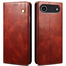 Захисний чохол UniCase Leather Wallet для Apple iPhone 17 Air - Brown: фото 1 з 6
