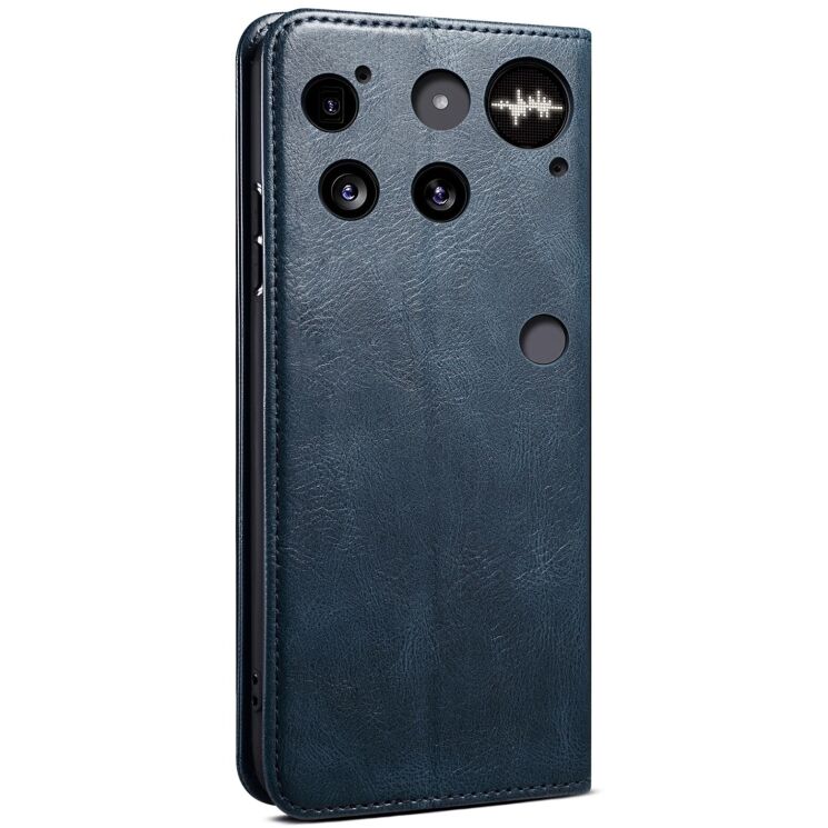 Захисний чохол UniCase Leather Wallet для Nothing Phone (3) - Blue: фото 6 з 8