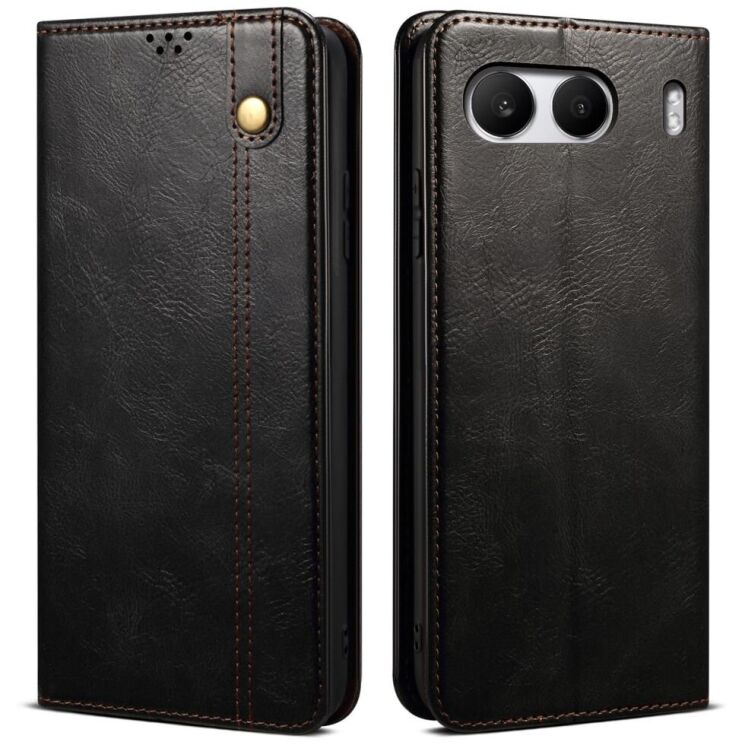 Защитный чехол UniCase Leather Wallet для OnePlus Nord 4 - Black: фото 1 из 7