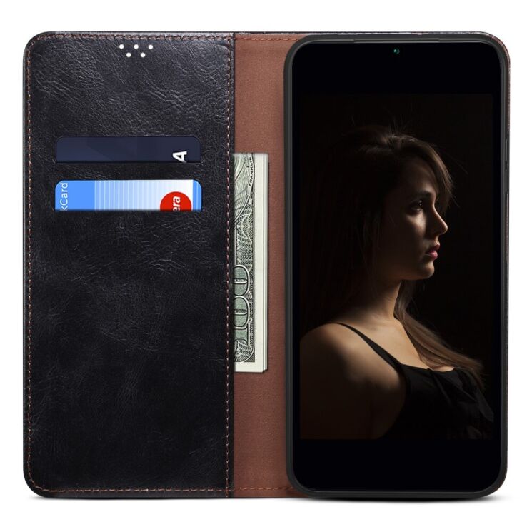 Защитный чехол UniCase Leather Wallet для Samsung Galaxy A54 (A546) - Black: фото 2 из 8