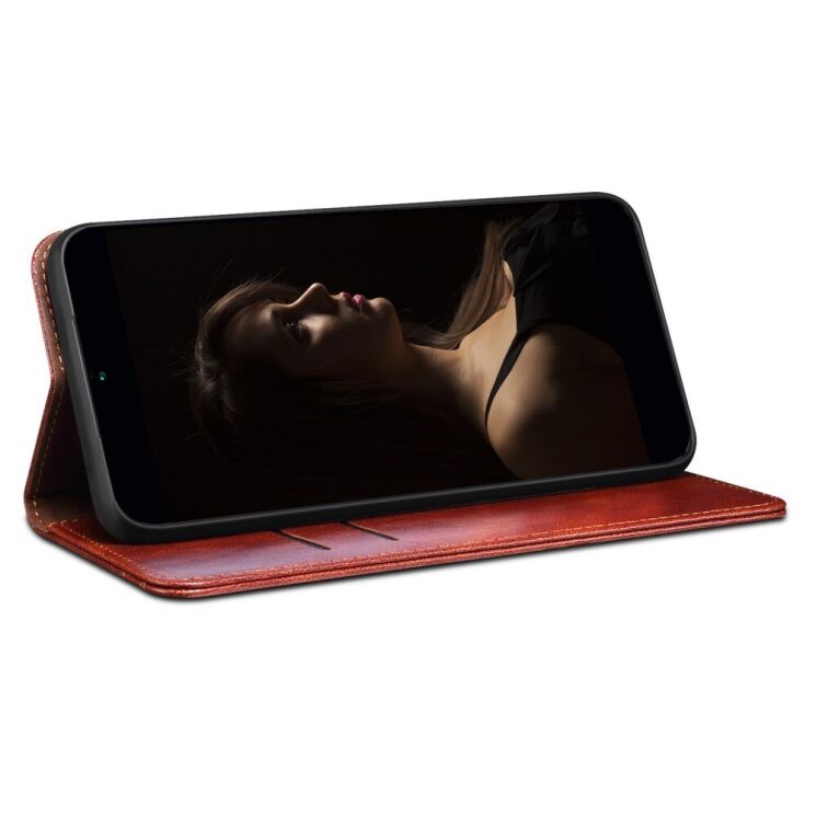 Защитный чехол UniCase Leather Wallet для Xiaomi Poco F5 Pro / Redmi K60 / Redmi K60 Pro - Brown: фото 3 из 8