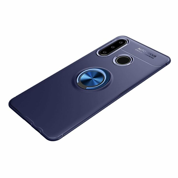 Защитный чехол UniCase Magnetic Ring для Huawei P40 Lite E - Blue: фото 2 из 14
